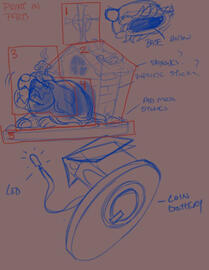 Greevard LED bobblehead figure